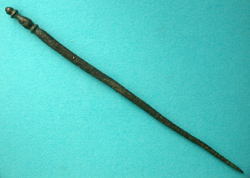 Hair Pin, Roman, Scepter-shaped Finial, c. 3rd Cent